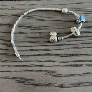 Pandora Bracelet with 2 charms
